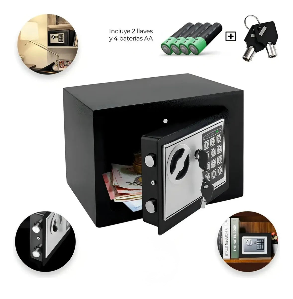 Caja fuerte de seguridad pequeña
