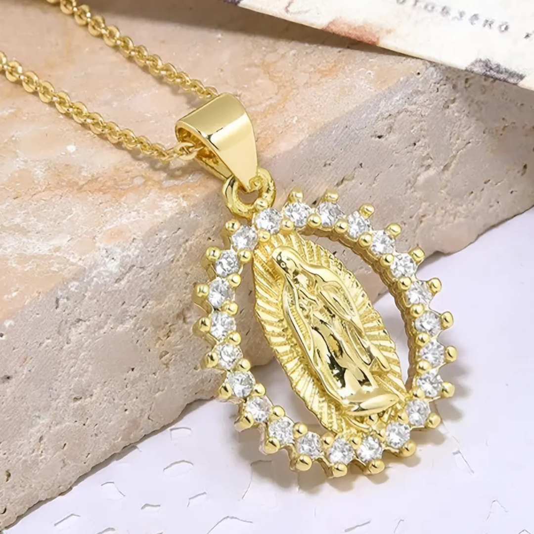 Collar Virgen Maria Proteccion Divina