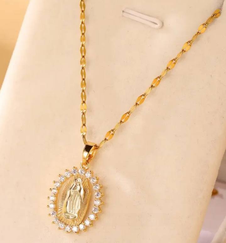 Collar Virgen Maria Proteccion Divina