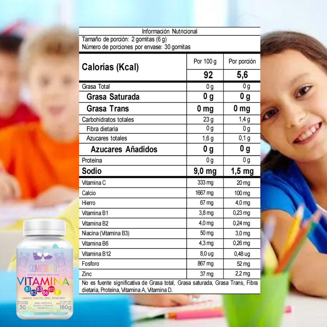 Gomitas Multivitaminicos Ninos X60